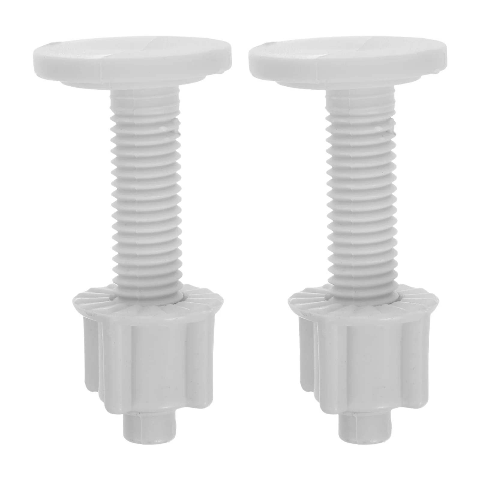Toilet Seat Accessories 2 Pcs Nuts Toilet Expansion Screws Plastic and Bolt for Seat Installation Bolts