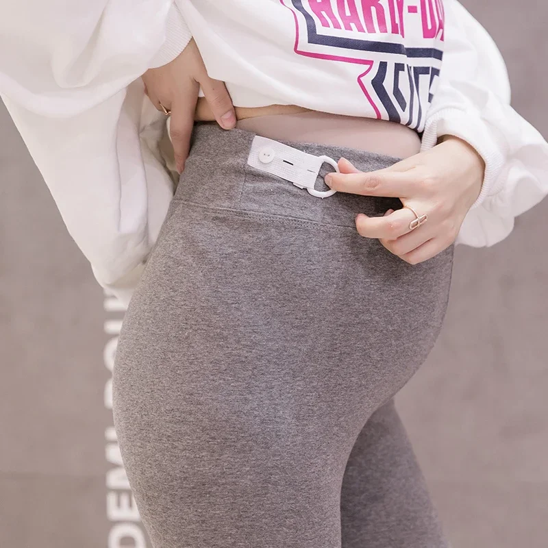 New Autumn and Winter Plus Velvet Pregnant Leggings Silver Fox Pregnancy Clothes Ropa Muje Maternity Clothings Pants