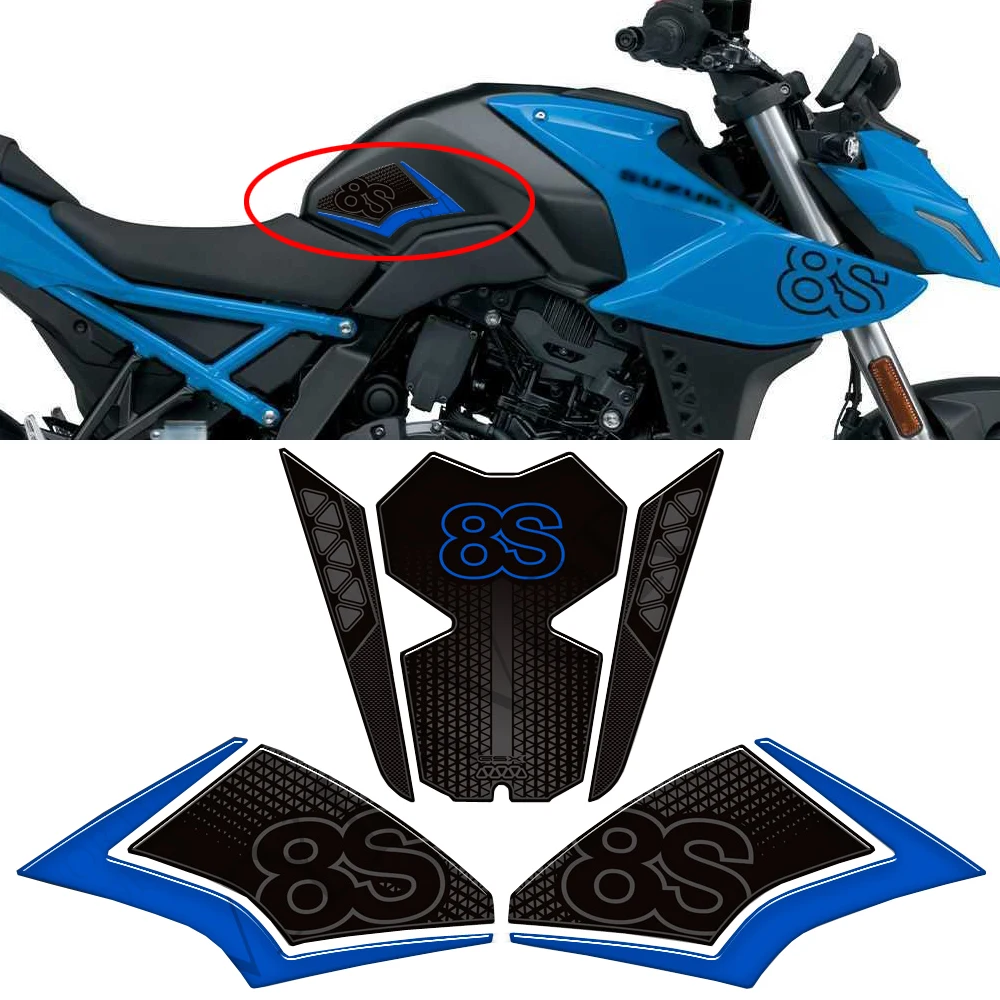 

Motorcycle For Suzuki GSX-8S GSX8S GSX 8S 800 Tank Knee Pad Grips Stickers Decals Protection Gas Fuel Oil Kit 2023 2024