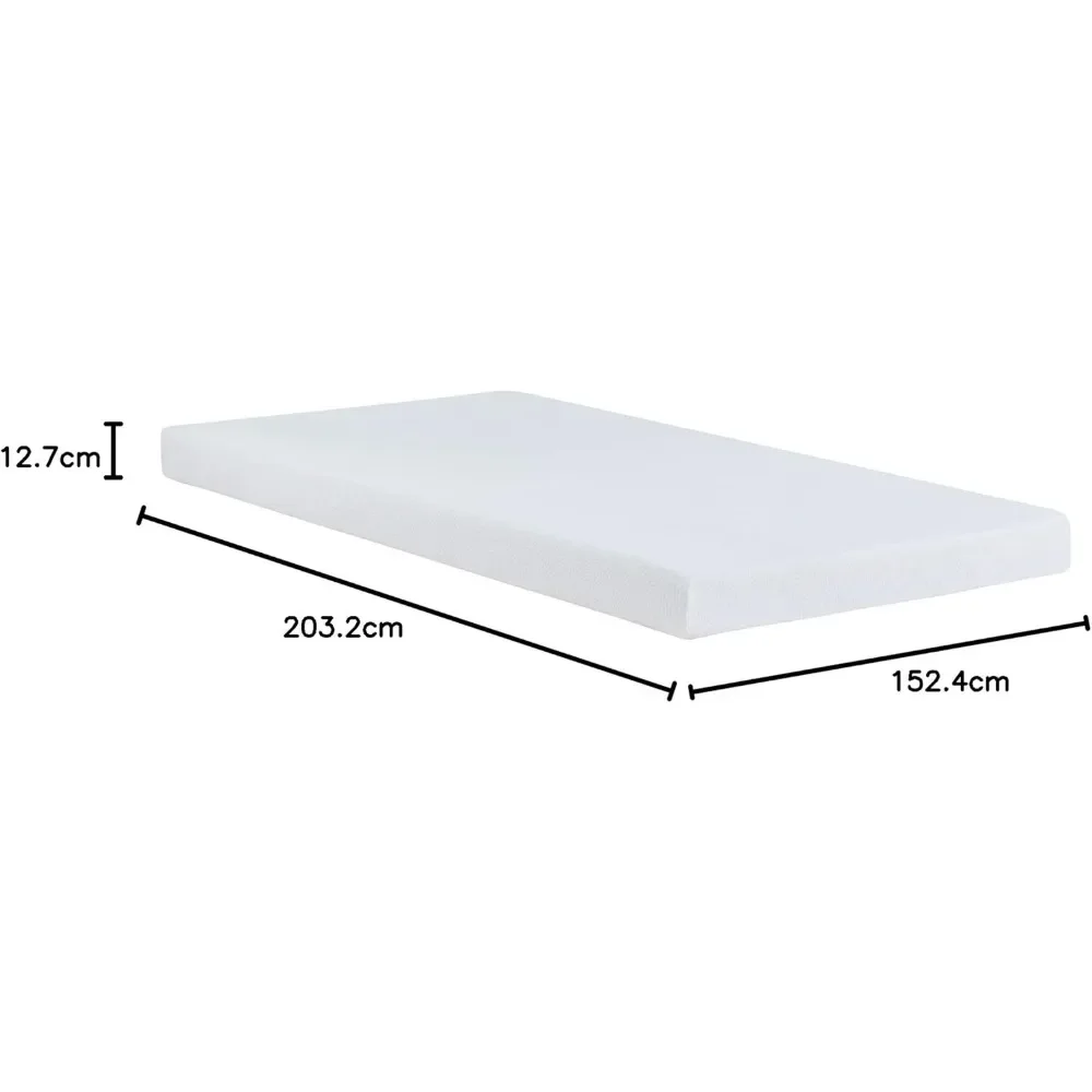 5 Inch Gel Memory Foam Mattress , Firm Mattress, Low Profile Bed Queen 5 Inch Mattress 2