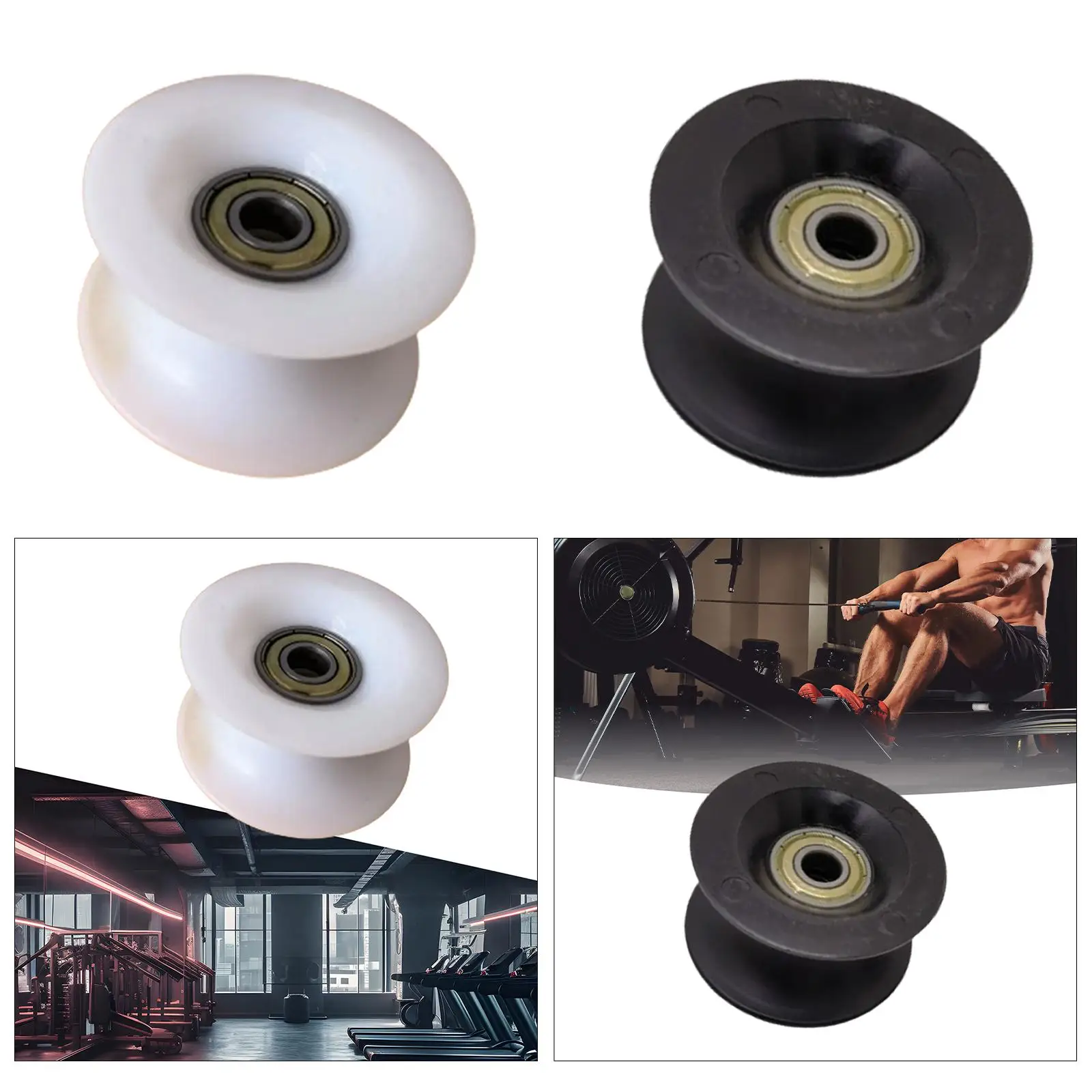 Rowing Machine Bearing Wheel Accessory Heavy Duty Part Sturdy Pulley Rollers for Fitness Workout Gym Exercise Strength Training Rowing Machine Bearing Wheel Accessory Heavy Duty Part Sturdy Pulley Rollers for Fitness Workout Gym Exercise Strength Training