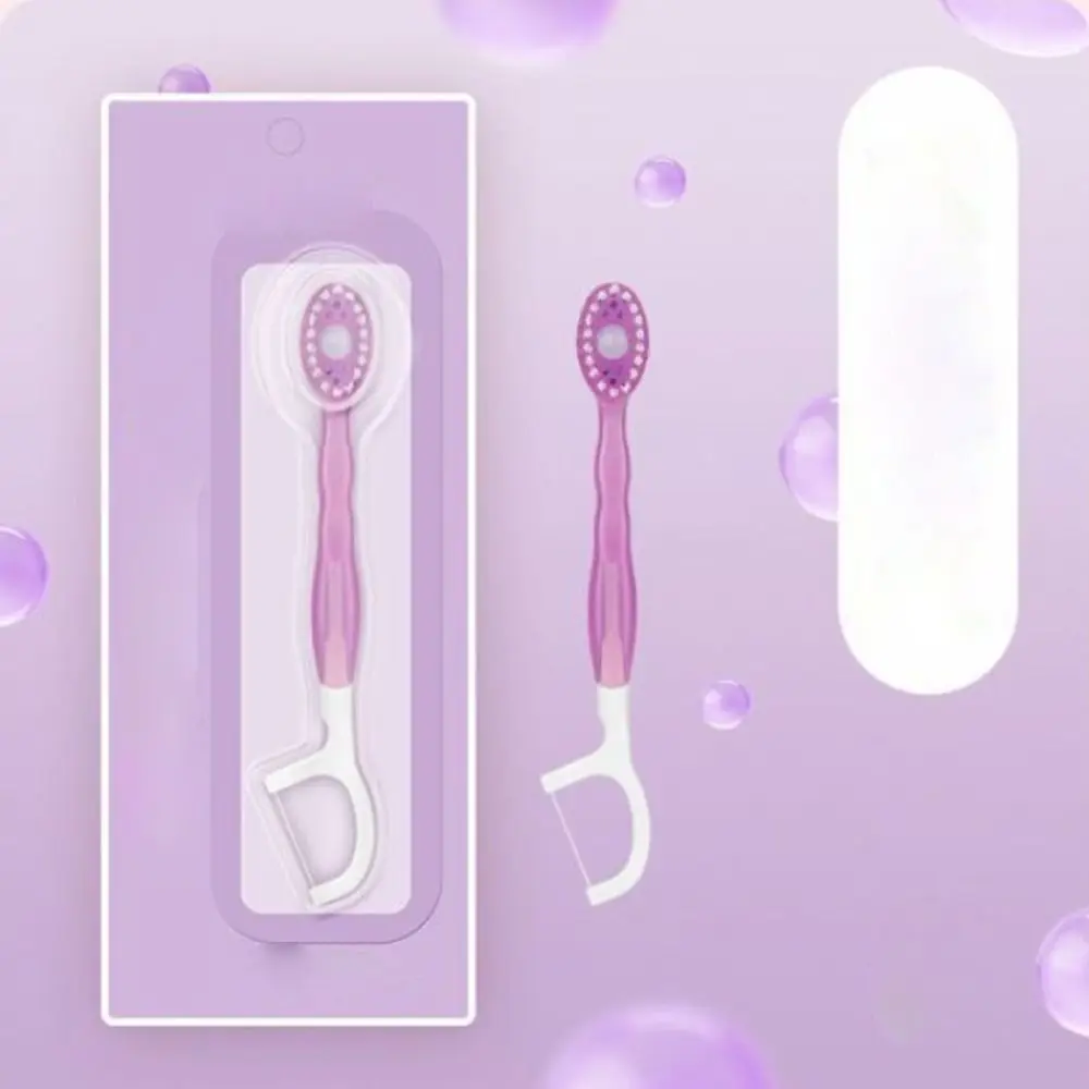 New with Freshening Bead Mini Travel Toothbrush Disposable Portable Prepasted Toothbrush Travel 5 in 1 Toothbrushes with Floss