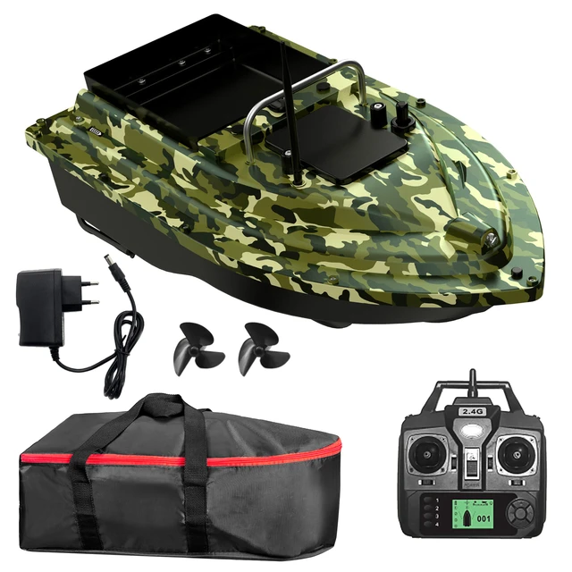 Smart GPS Fishing Bait Boat with Large Bait Container Automatic Bait Boat  with 400-500M Remote Range 12000mAh/5200mAh Dual Motor - AliExpress