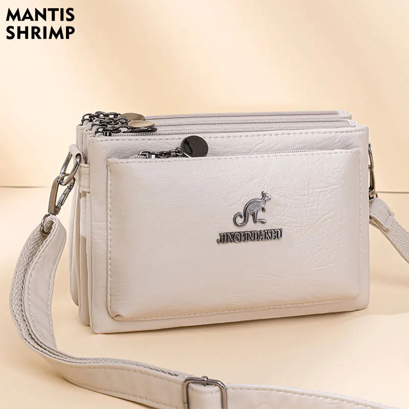 Borsa da donna borsa a tracolla causale borsa a tracolla multistrato femminile nuova tendenza moda Multi tasche borsa Bolso Mujer