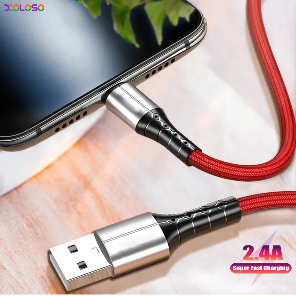 Nylon Charging Cable 6FT Heavy Duty Braided Fast Charger Cable