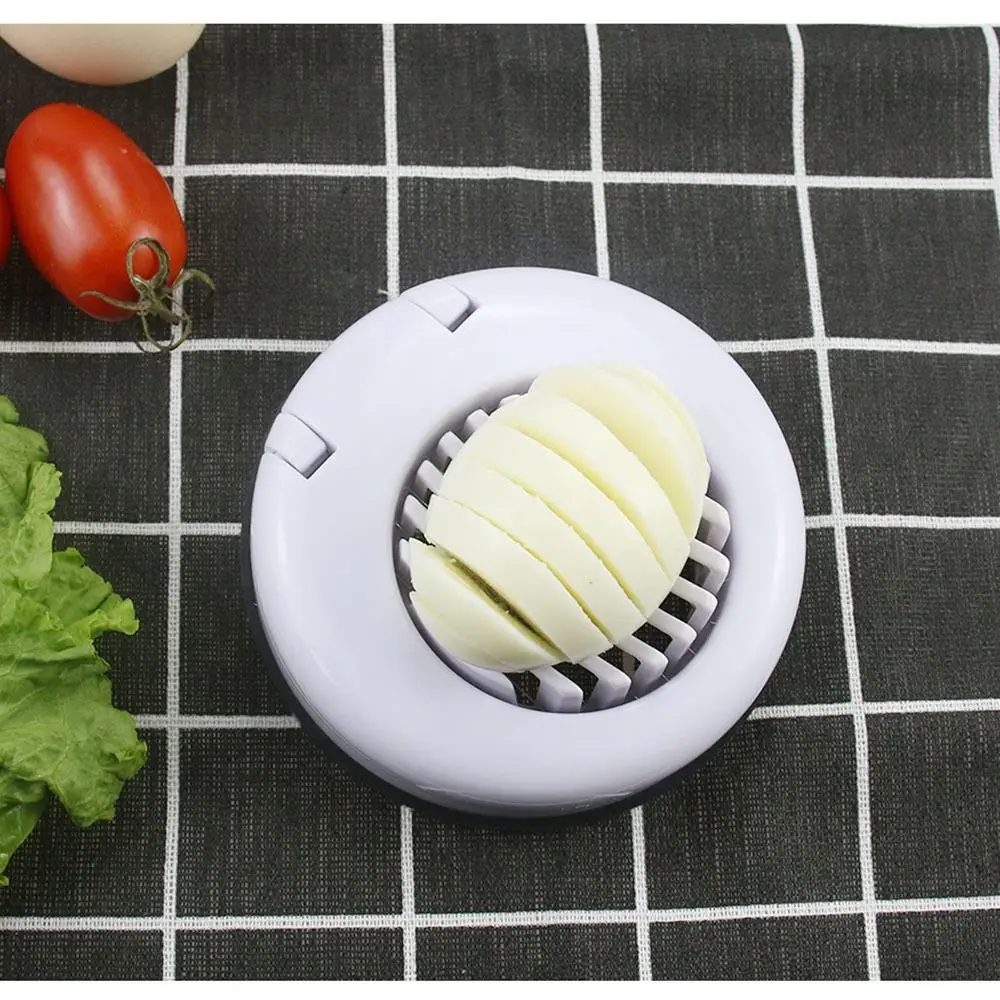 

Uniform Cutting Egg Cutter Diverse Functions Sharp Steel Wire Stainless Steel Egg Cutter Easy Clean Groove Design