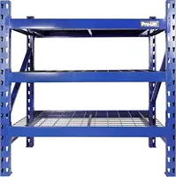 Garage Storage Shelves - Heavy Duty 3-Tier Adjustable Metal Wire Shelving 48" H X 48" W X 24" D 1