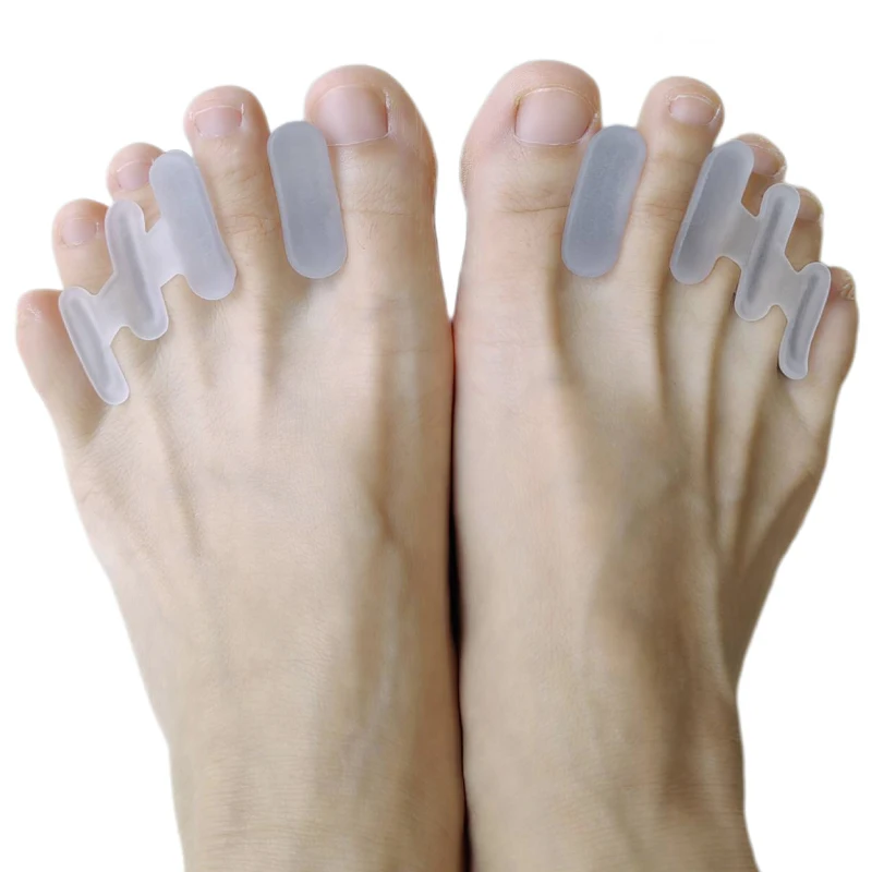 

1Pair Toe Straightener Valgus Corrector Silicone Gel Pedicure Separator Orthopedic Pad Bunion Protector For Toes Foot Care