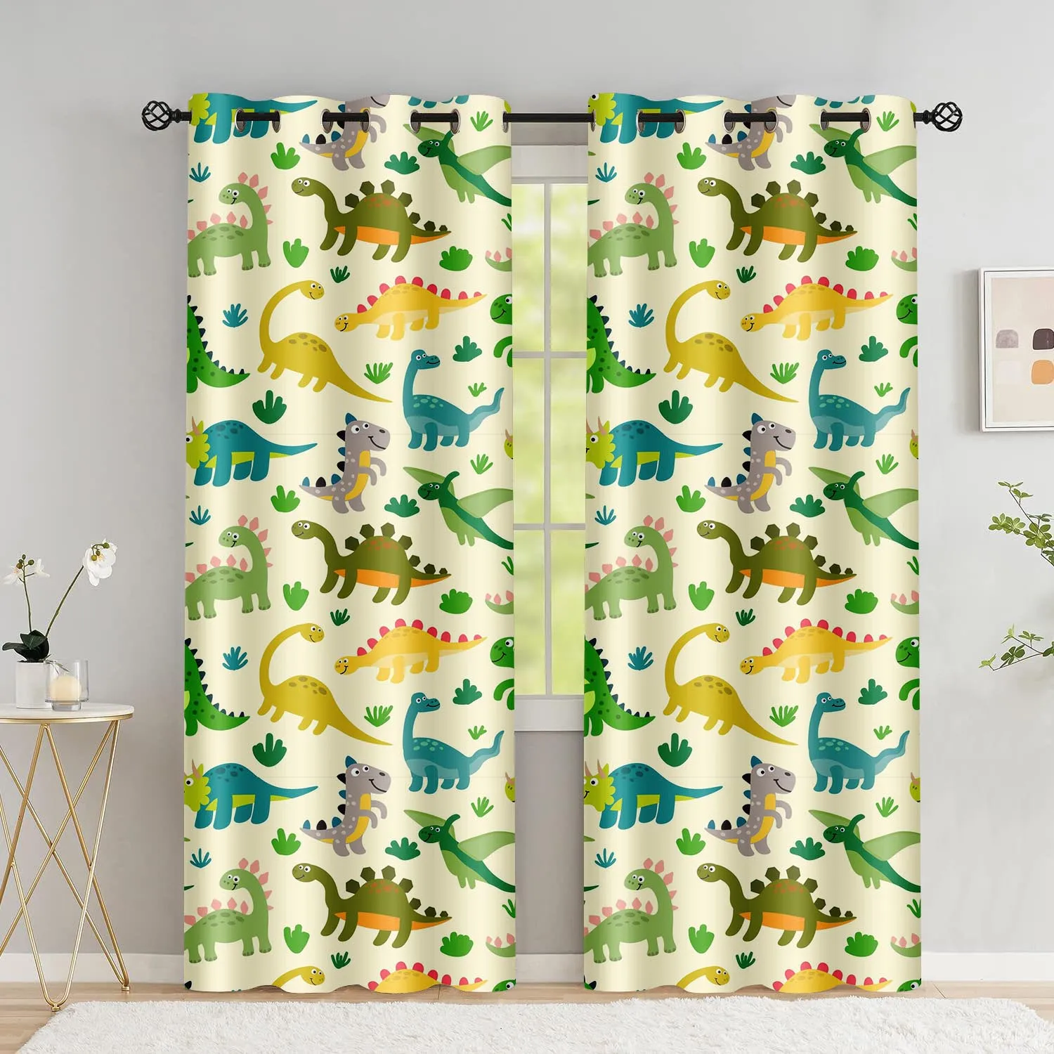 

Safari Animals Window Curtain Cartoon Jungle Thick Blackout Curtains Home Decor Drapes for Baby Children Bedroom Living Room