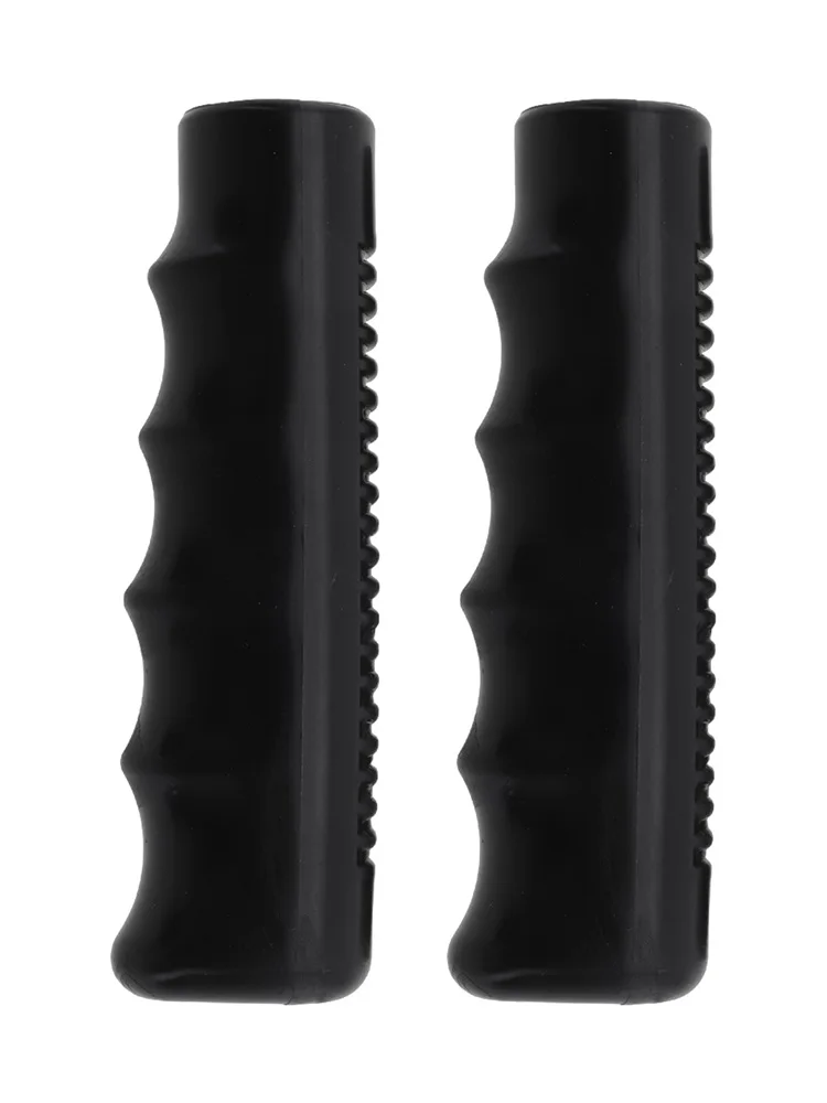 2Pcs Wheelbarrow Rubber Handles, Round Tubes Black Replacement Universal Handles PVC Anti-slip Handle Cover Industrial Tool Part