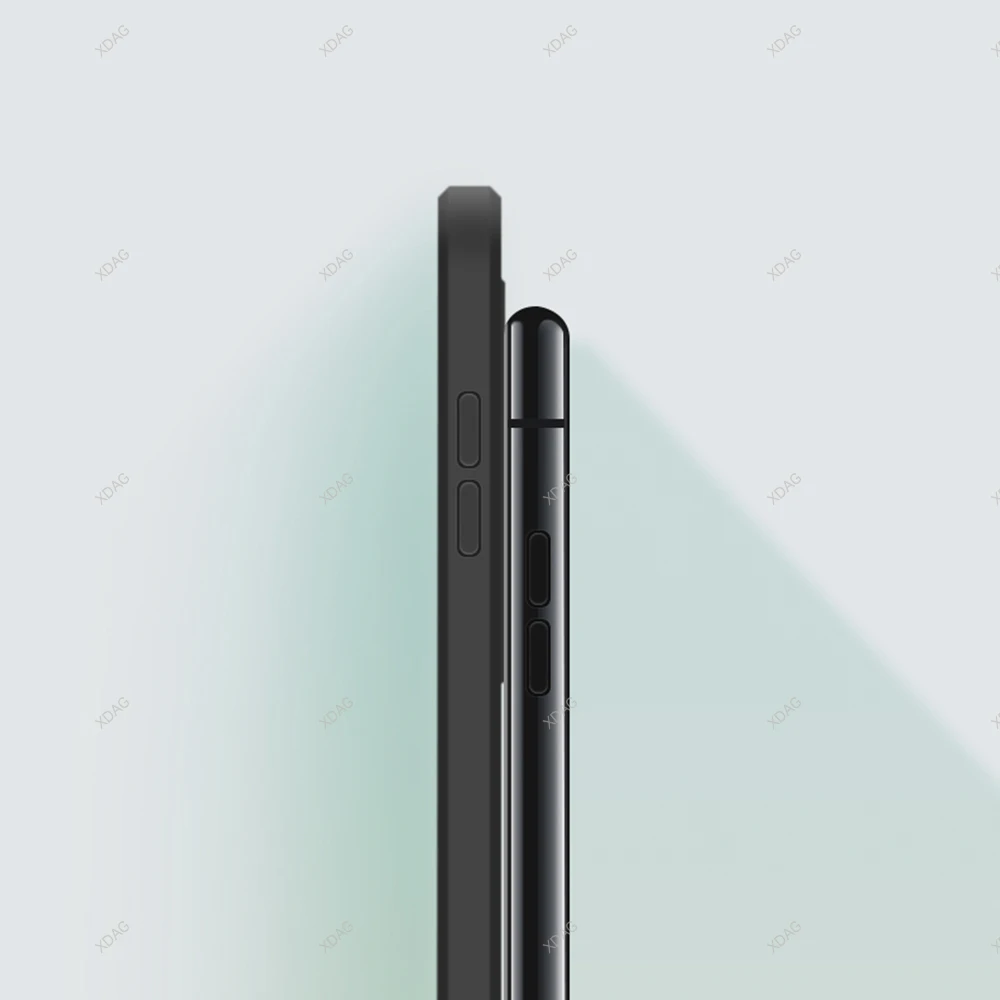 Minimalist Silicone Phone Case - Soft Straight Edge Back Cover