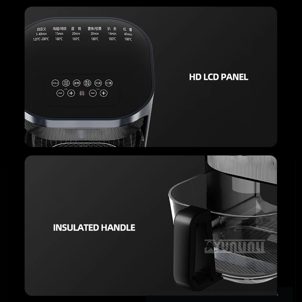 Automatic Intelligent Visual Air Fryer Large Capacity Fryer Household Multi-Functional Deep Frying 4