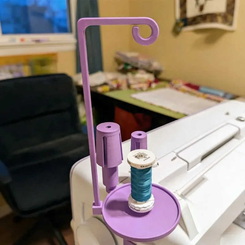 Single Spool Sewing Thread Stand - Stable Holder for Smooth Thread Feeding