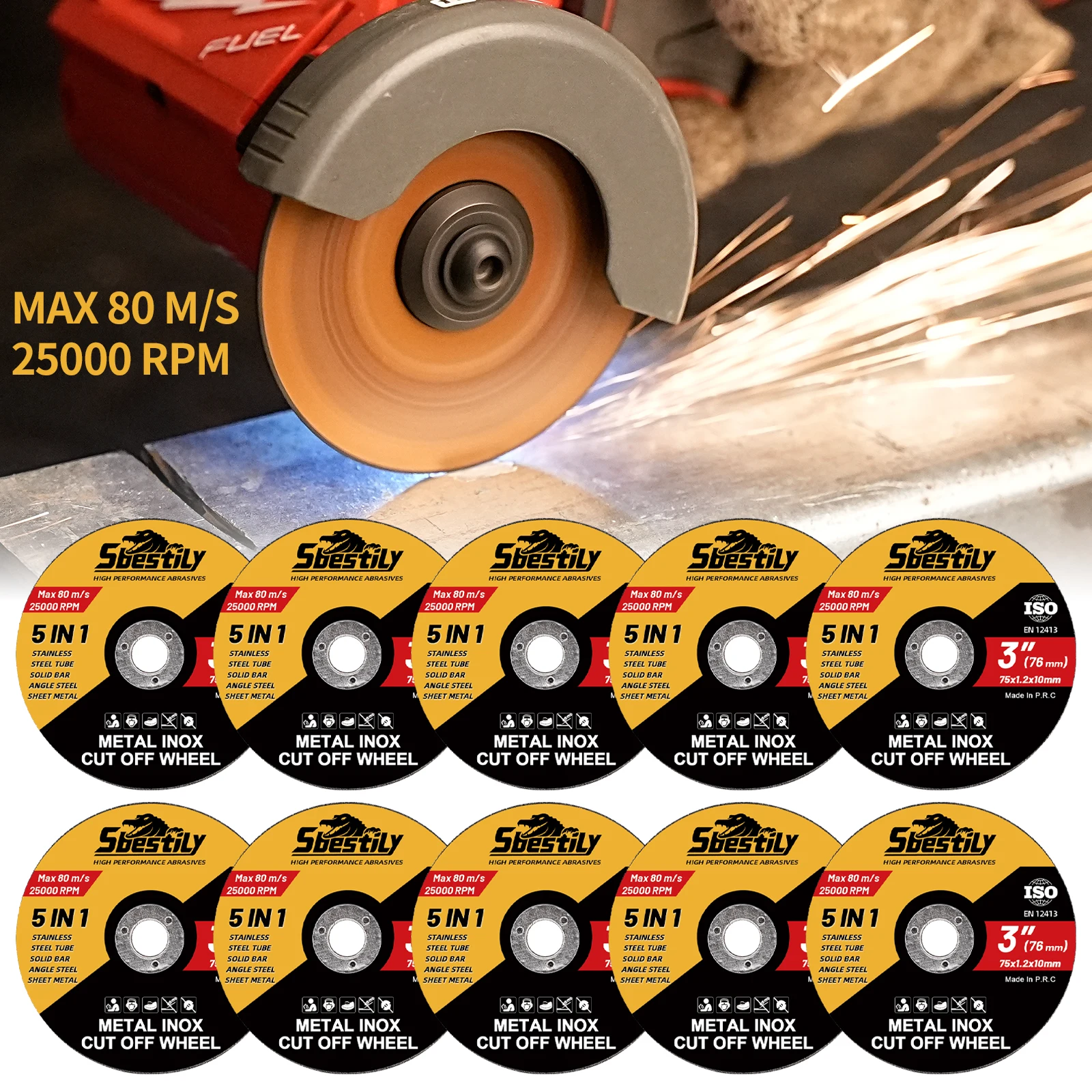 10Pcs Resin Cutting Saw Blades 75mm Metal Cutting Disc Mini Cut-off Wheel Angle Grinder Accessories Grinding Disc Tool cutting disc grinding disc cutting blade saw blade