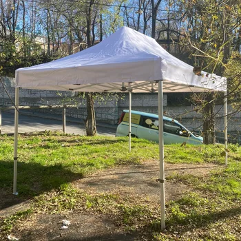 Tenda da tetto per camion bianca con ombrellone da spiaggia grande 3x4M con pareti, staffa esagonale di lusso in lega di alluminio, baldacchino per bicicletta da esterno 1