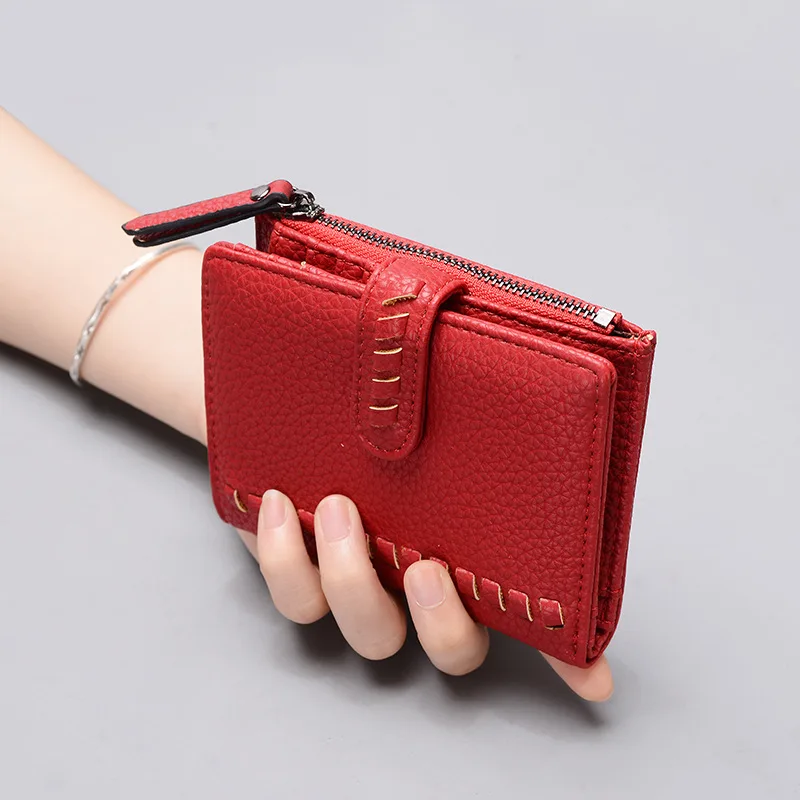2022 Fashion Women Wallets Hasp Small and Slim Coin Pocket Zipper PU Leather High Quality Female Coin Purse Card Holder Wallet