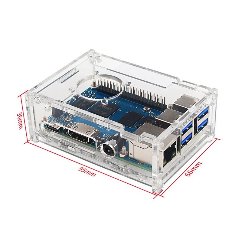 Banana pi Bpi m5 Placa Única Amlogic S905x3 Chip Design 4gb Ram 16gb Emmc com Portas Usb 3.0 Case Ventilador Dissipador de Calor - Imagem 5