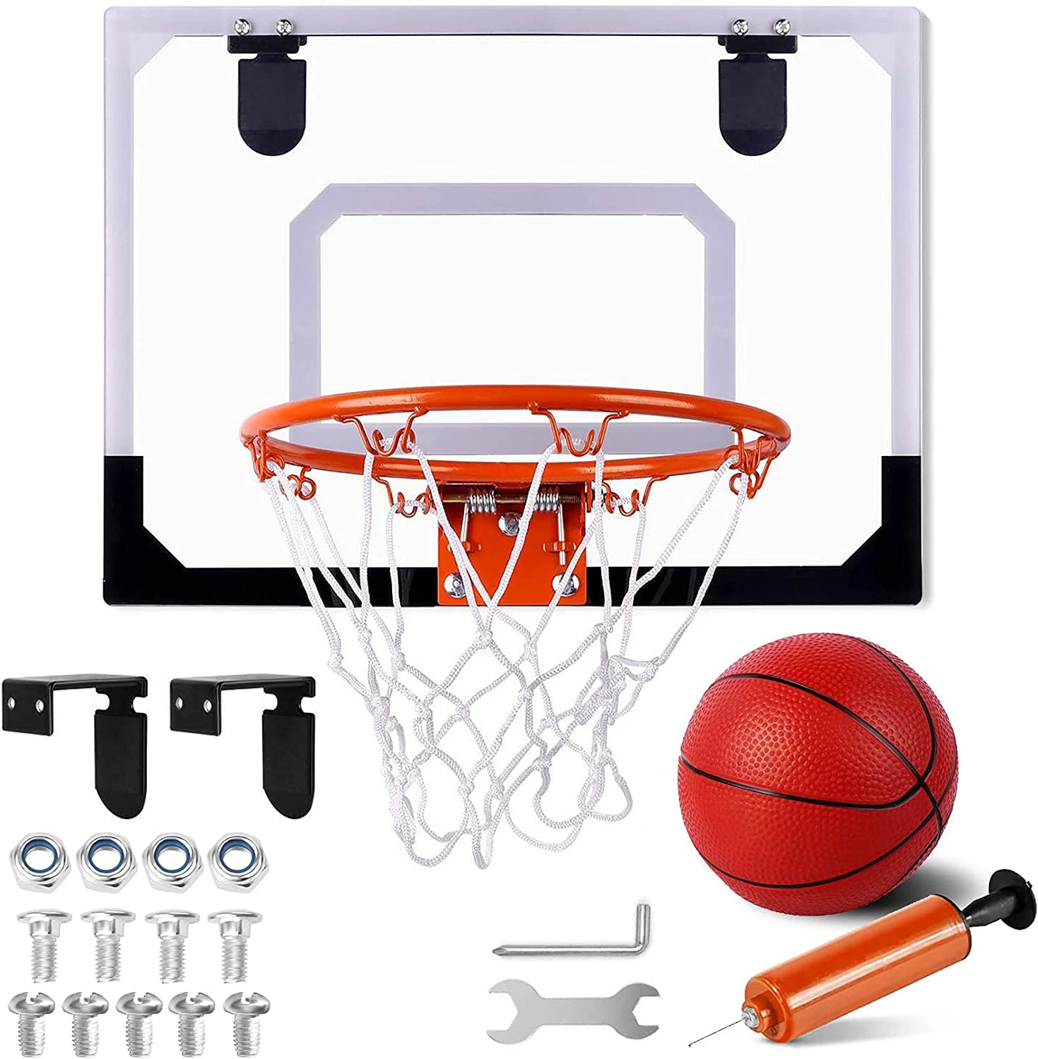 Mini Basketbal Hoepel Voor Kinderen Volwassenen Indoor Kleine Basketbal Hoepel Voor Deur Wandmontage Kamer Schieten Bal Sport Game | -