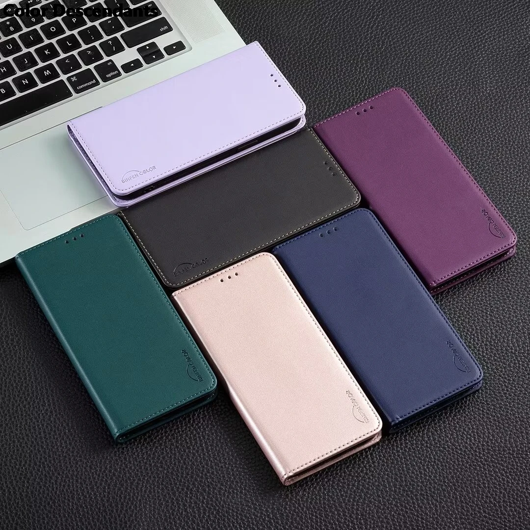 Wallet Slot Magnetic Flip Leather Case - Premium Protective Cover with Card Holder