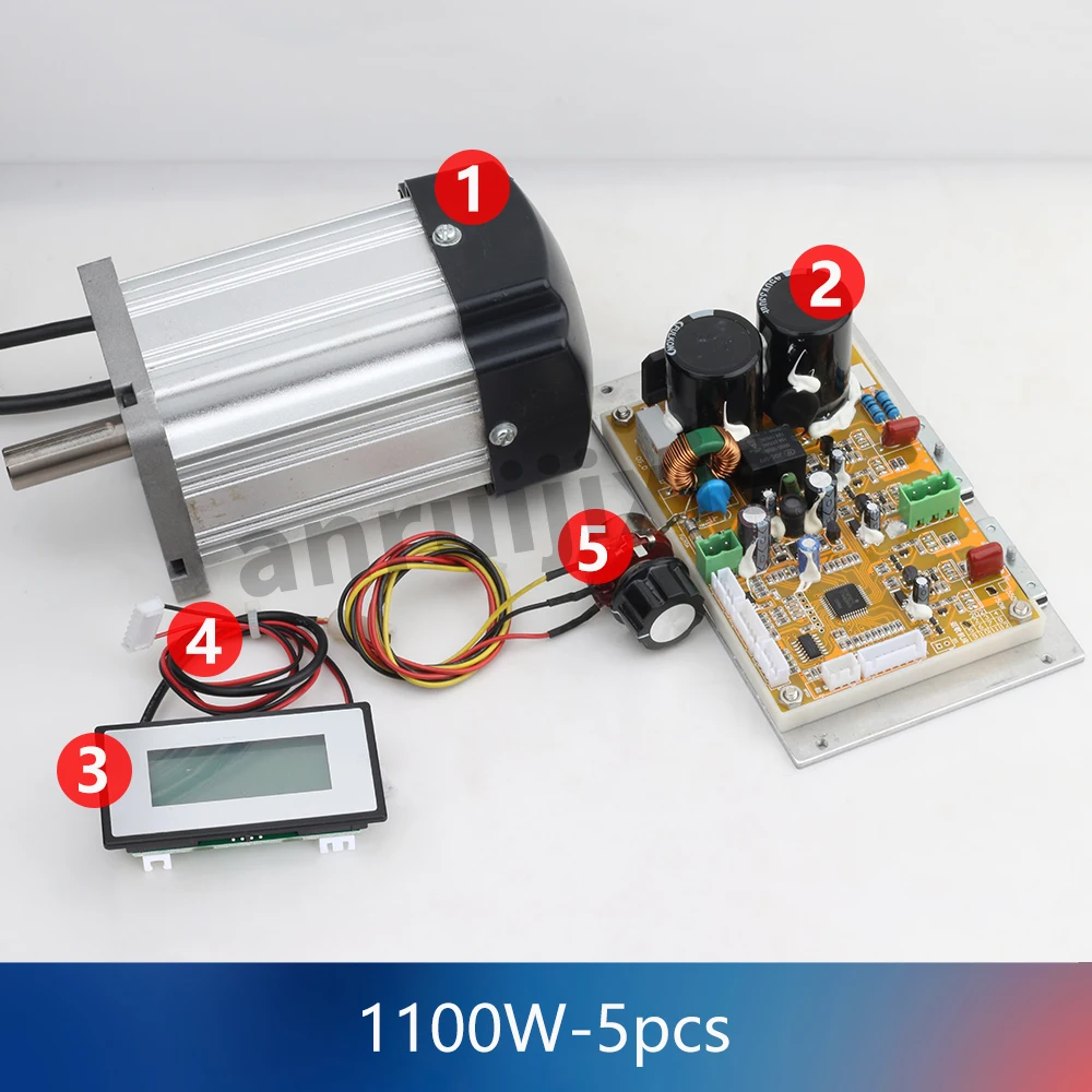 브러시리스 DC 모터, 메인 컨트롤 보드, WM210V 선반 파워 드라이브 보드, 모터 키트, 1100W