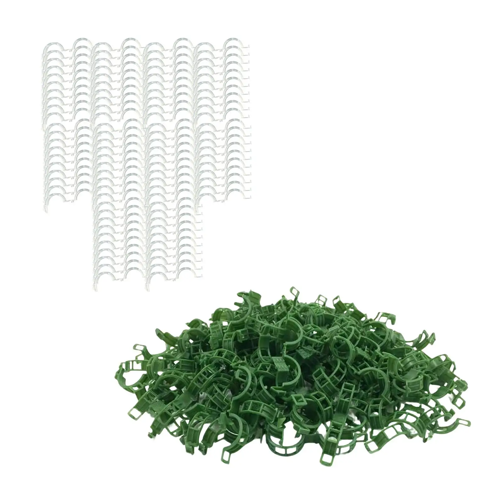 

100 Pieces Tomatoes Vine Clips Grow Upright Vegetables Flower Garden Clips for Tomatoes for Orchid Climbing Plants Greenhouse