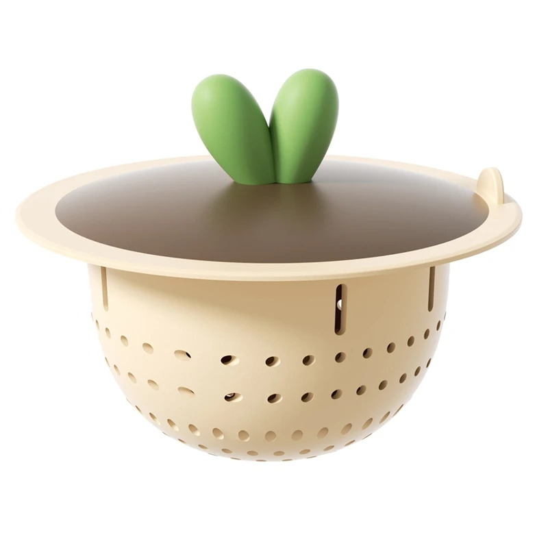 

2Pcs Cartoon Radish Shape Sink Garbage Strainer Kitchen Bathroom Sink Anti-Clogging Draining Filter