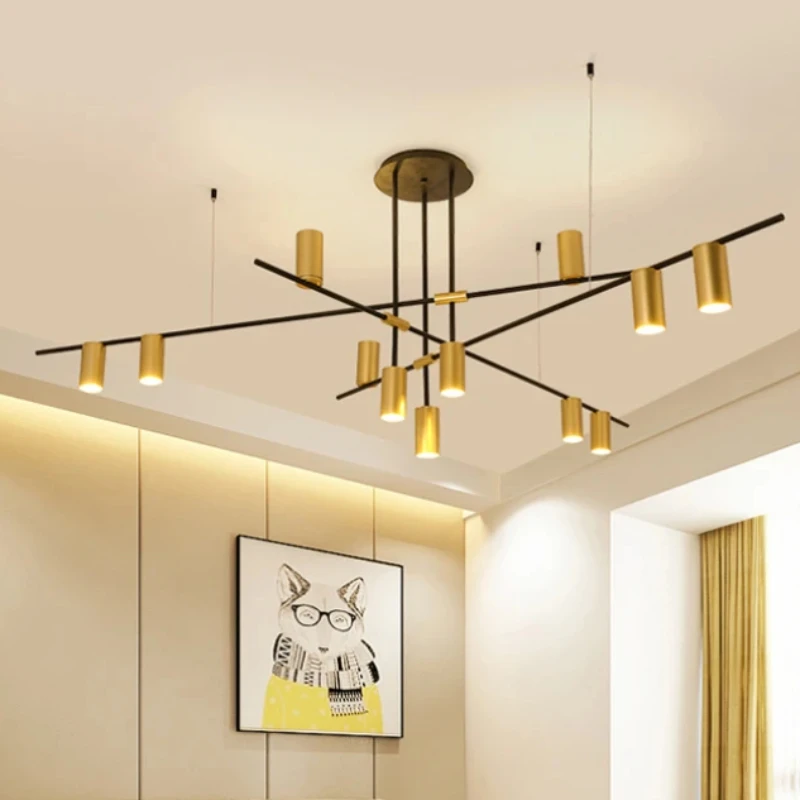 

Minimalism Line Pendant Light Restaurant Living Room Study Office Home Decor Lighting Indoor Lighting Stylish LED Chandelier