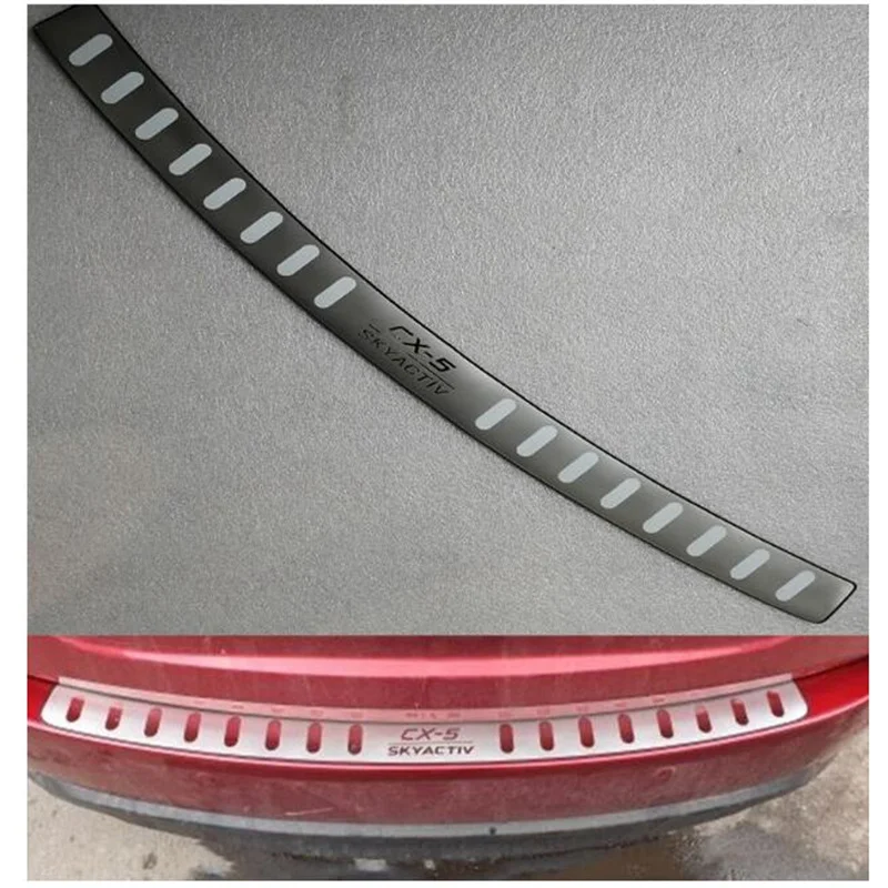 

Стайлинг автомобиля для Mazda CX-5 2013-2021, задний Стайлинг, Задний Внешний бампер, защитная отделка, дверной порог, аксессуары для заднего бампера