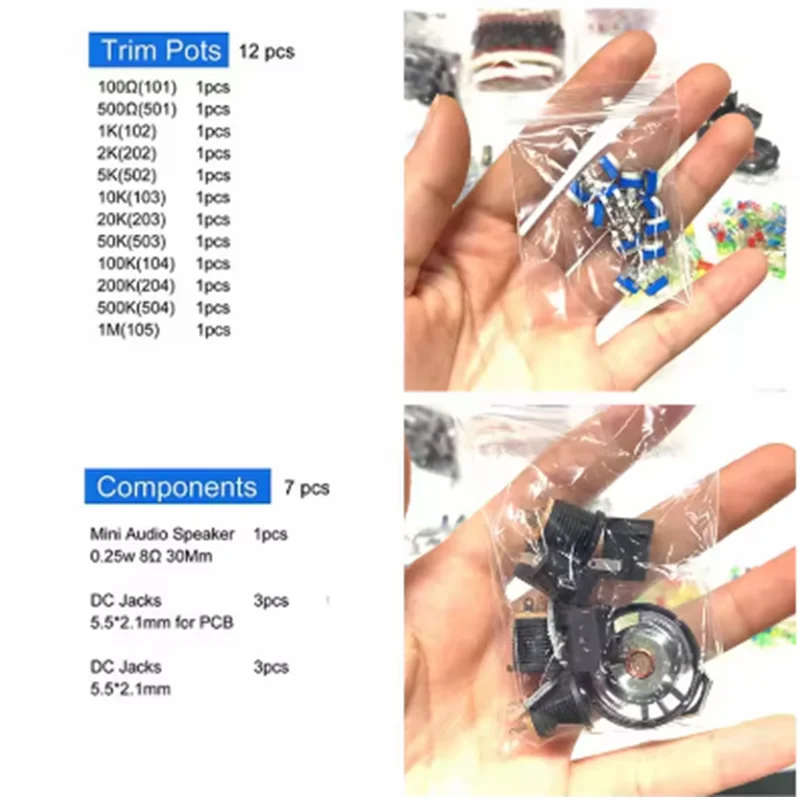 รูปสินค้า ชุดอิเล็กทรอนิกส์ครบเซต DIY สำหรับงานซ่อมและประกอบ