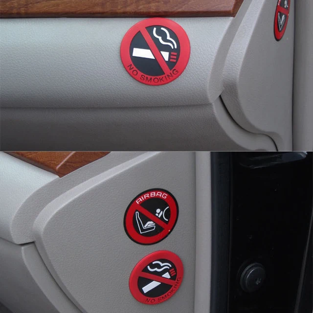 Pegatinas Matricula Coche Anti Radar AHANDMAKER 20 Pegatinas Autoadhesivas Para No Fumar Para Cartel Prohibido Fumar