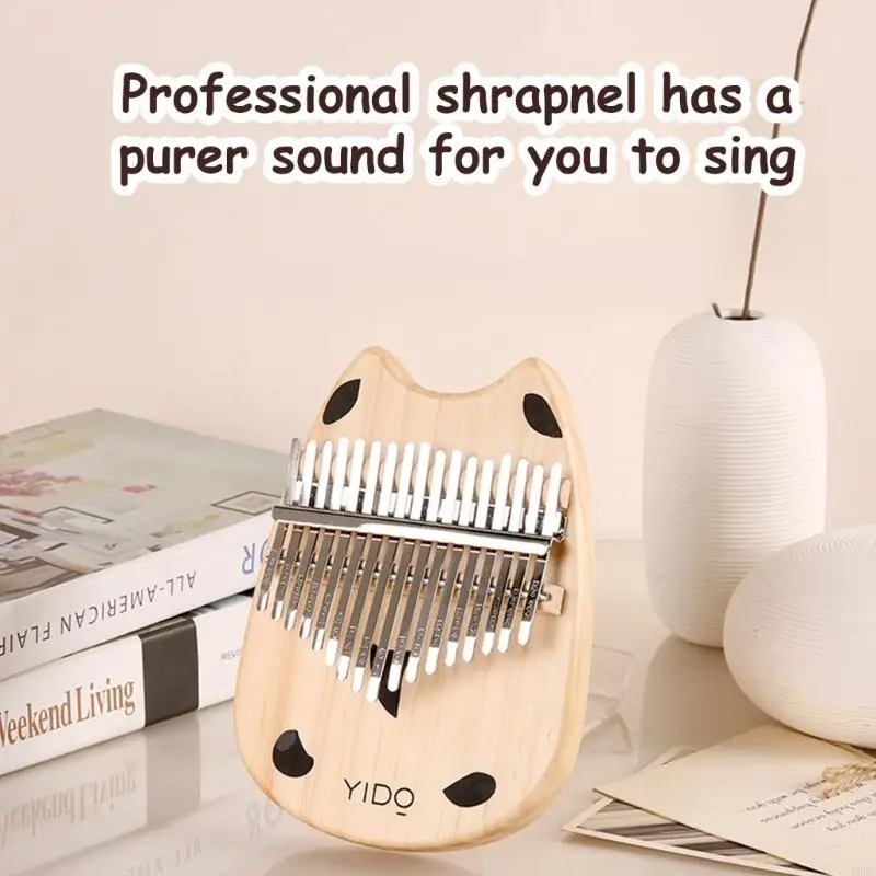 Kids Adults Kalimba 17 Key Thumb Piano Finger Marimba Instrument for Music Lover 400C