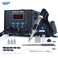 WEP 948 Suction Tin Gun Desoldering Station 90W with Auto Shutoff, Variable Precise Temperature ºC/°F display, Sleep 1