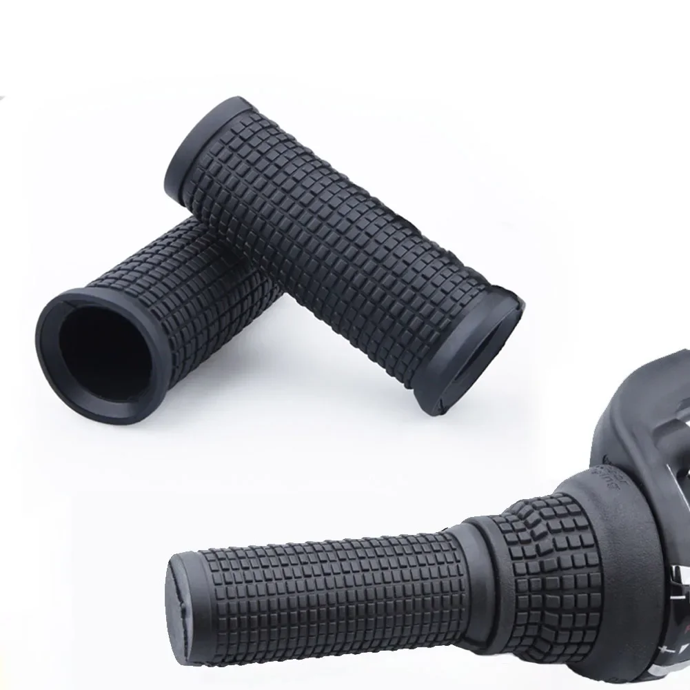 Bike Bicycle Handlebar Grips Rubber Anti Slip Cycling Parts 2pcs For Twisting Shifter MTB Parts bicycle handlebar grips bicycle accessories bike handlebar grips bike handle grips