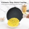 KORDISEN 8/9.5/11 Inch Nonstick Frying Pan Round Induction Cooker Gas Stove Compatible Granite Aluminum Skillet Bakelite Handle 5