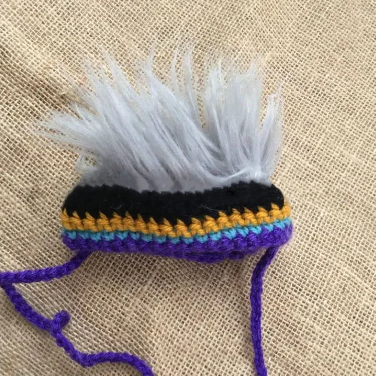 Novelty Hand-crocheted Explosive Head Modeling Halloween Cute Pet Personality Dress Headdress