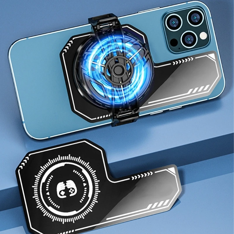 1Pcs 휴대 전화 냉각 플레이트 호환 자기/백 클립 라디에이터 범용 미니 게임 쿨러 확장 영역 방사 스티커