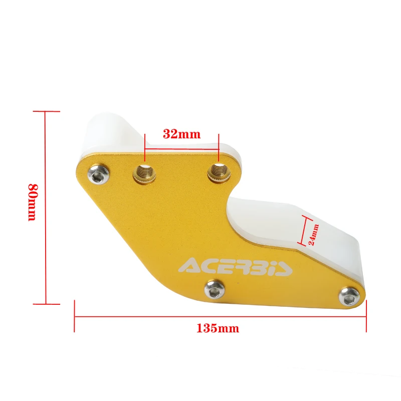 Aluminum With Plastic Chain Guard Guide Protector Chain Roller For XR TTR KOYO CRF KLX 50 70 110 Motorcycle Motocross Dirt Bike