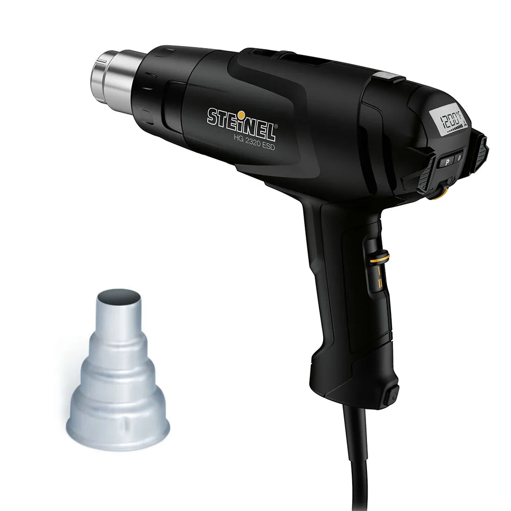 Germany STEINEL HG 2320 ESD Heat Gun LCD-Display Digital Precision 4 Settings Programmable with a 14mm Nozzle for EPA