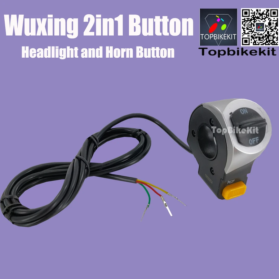 Ebike Parts 2 In 1 Horn Switch Electric Bike Bicycle 2 In 1 Switch