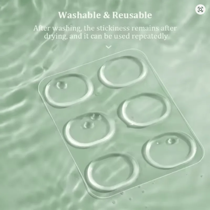 6 Pieces/Set Silicone Gel Heel Pads Adhesive Insoles for Shoes Foot Care Heel Anti-Slip Protective Pads