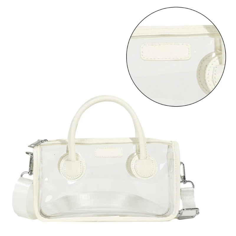 Clear PVC Handbag Practical and Fashionable Shoulder Bag Women Crossbody Purse