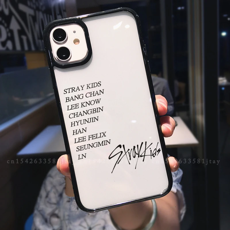 Kpop Stray Kids Phone Case for iPhone Series Transparent Clear Case Printed  Back Cover Birthday Gift Valentine's Day Gift Christmas Gift 