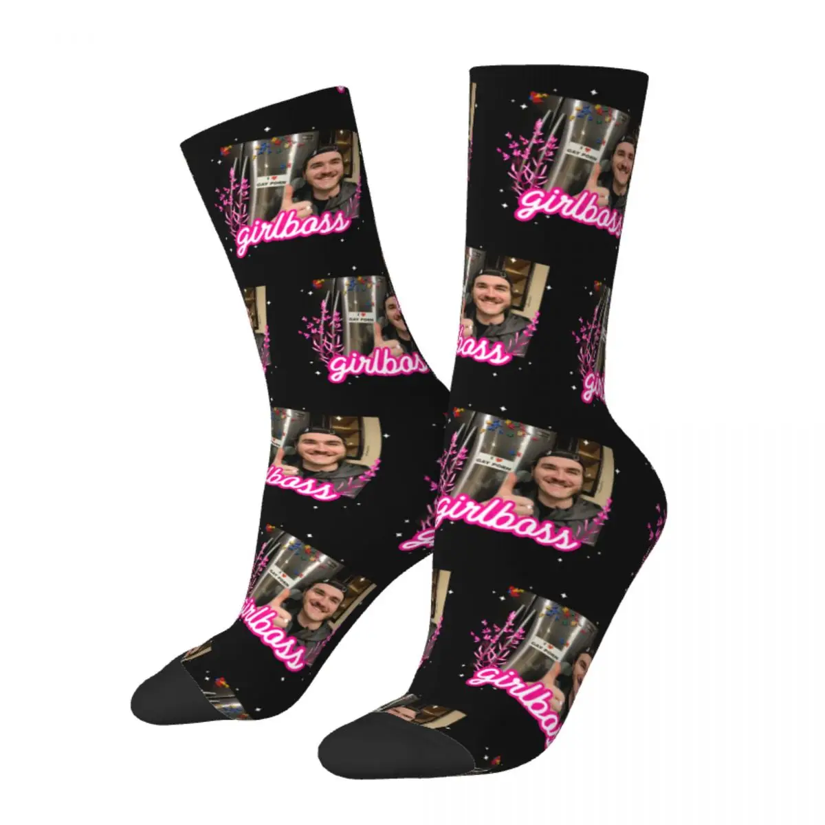 

Happy Funny Men's Socks Novelty Jschlatt Girlboss Schlatt Socks Jschlatt Merch Accessories Warm Graphic Women's Socks