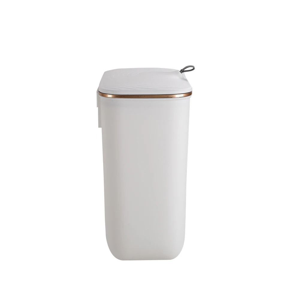 Kitchen Bathroom Hanging Waste Bin with Lid Wall Mounted Garbage Can for Cabinet Under Sink Waste Garbage Compost Bin: 3 - 5 Days Free Delivery Only UK