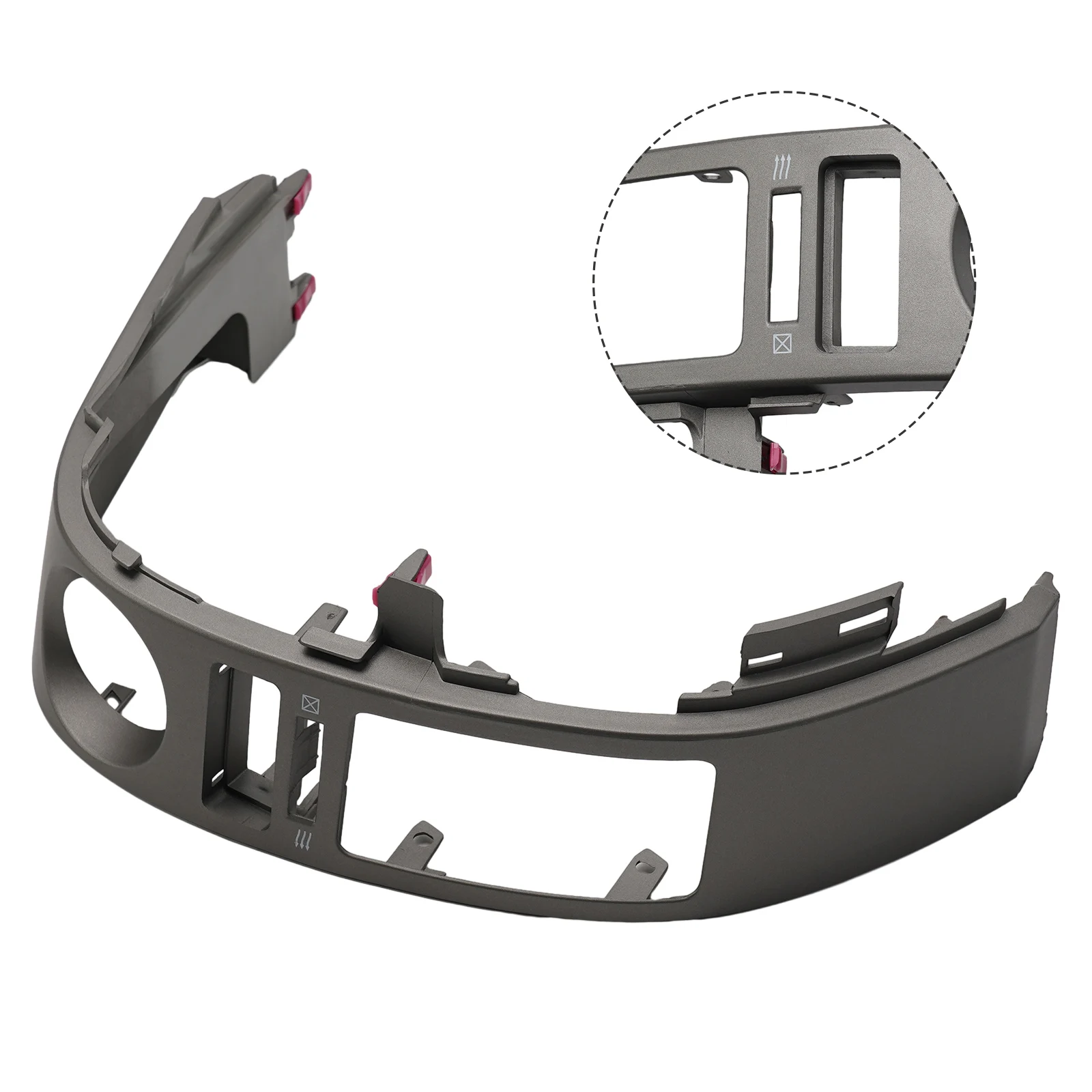 

1x Inner Left 2004-2009 Air Vent Center A/C Dash Correct Connector Direct Installation For Prius For Toyota Gray
