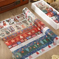 20 rolls Christmas Washi Tape Set Santa Clause Dcorative Tape (3 rolls Bronzing Tape) Scrapbooking Journaling Supplies 1