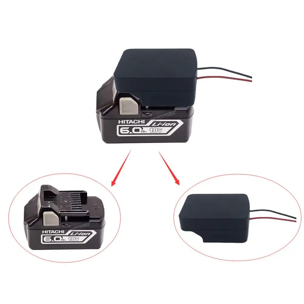 

Battery Adapter Compatible For Hitachi 18v Flat Push Type Lithium-ion Battery Base DIY Outlet Connection Output Adapters