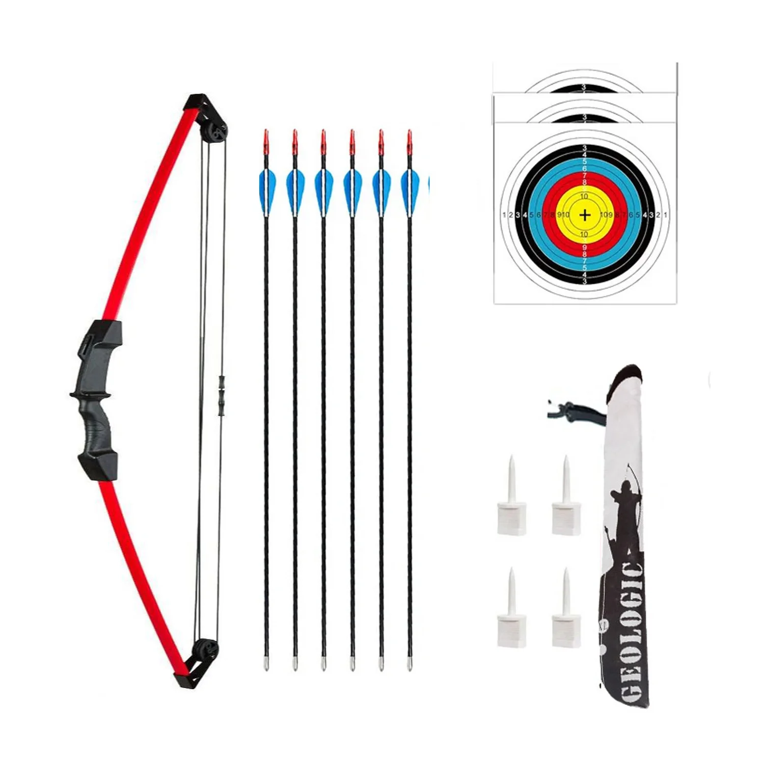 Conjunto Completo de Arco e Flecha para Crianças e Jovens - Ideal para ...
