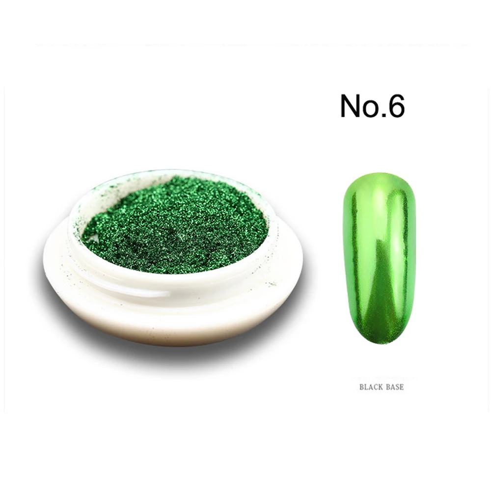 Nail Powder Nail Glitter Nail Pigment Nail Decoration Nail Decorations Nail Flakes Nail Mirror Glitter Powder Gold Silver Metallic Effect Pigment Gel Polish Chrome Flakes Holographic Nail art Decor