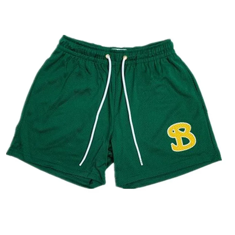 Men Casual pants gym shorts quick drying mesh Breathable shorts Men's running training short pants men outdoors sports pants 4
